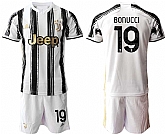 2020-21 Juventus 19 BONUCCI Home Soccer Jersey,baseball caps,new era cap wholesale,wholesale hats